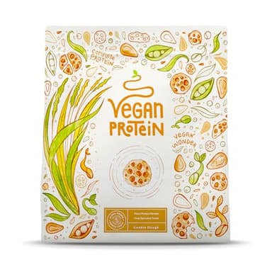Proteine in Polvere Vegane | Gusto Cookie Dough | 21g Proteine | Proteine Vegetali Isolate in Polvere di Pisello, Riso, Girasole e Soia | Massa Muscolare | 600g Vegan Protein Powder | Alpha Foods