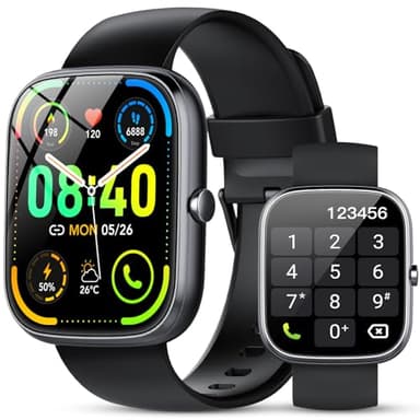 Smartwatch Uomo Donna,1.91" Orologio Smartwatch con Effettua/Risposta Chiamate,115+Sportive Smart Watch con 24H Cardiofrequenzimetro/Contapassi/Sonno, Impermeabile IP68 Fitness Tracker per Android iOS