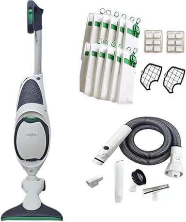 ASPIRAPOLVERE FOLLETTO NUOVO VK 150 CON HD 50 TUBO CON ACCESSORI INCLUSI 5 ANNI DI FORNITURA SACCHETTI E PROFUMI OMAGGIO E 2 ANNI DI GARANZIA. IL PIù POTENTE