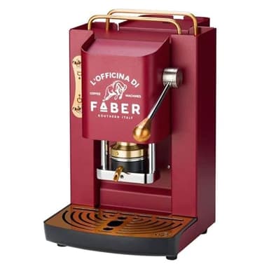 MACCHINA A CIALDE FABER PRO DELUXE CHERRY RED/ORO