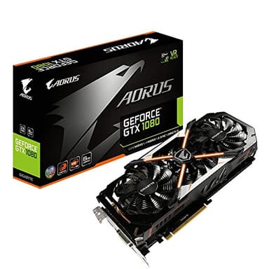 Gigabyte AORUS GeForce GTX 1080 8G (rev. 2.0) GeForce GTX 1080 8GB GDDR5X - graphics cards (NVIDIA, GeForce GTX 1080, 7680 x 4320 pixels, 1733 MHz, 1873 MHz, 8 GB)