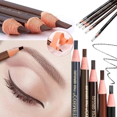 Matita Sopracciglia Professional Eyebrow Pencil,Micro Brow Pencil,Matita Occhi per Effetto Trucco Naturale,Matita Sopracciglia Waterproof,Makeup Matita Sopracciglia,Kit per Microblading Impermeabili