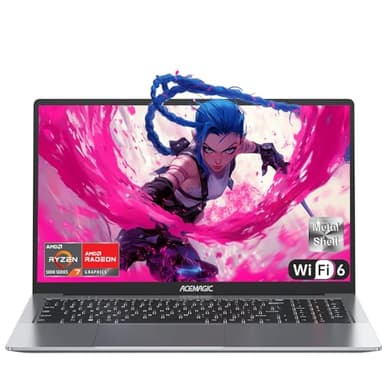 ACEMAGIC Gaming PC Portatile AMD Ryzen 7 5825U,Fino a 4,5GHz,16,1 Pollici PC Portatile in Offerta con Tastiera Italiana,RAM 16GB SSD 512GB,Tastiera Retroilluminata Laptop,Metallgehäuse,WiFi6,HDMI
