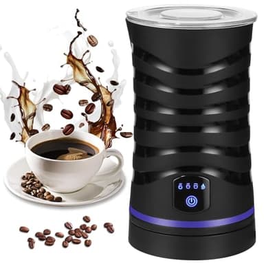 Montalatte Elettrico 4 in 1, Montalatte Elettrico Automatico, Spegnimento Automatico, Montalatte Silenzioso Per Latte Caldo, Caffè, Cappuccino, Macchiato, Cioccolata Calda