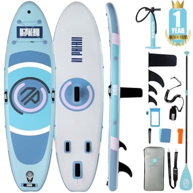Niphean Tavola SUP Gonfiabile Adulti, 305cm Stand Up Paddle Gonfiabile con Alare Stabile e Accessori Durevoli-Tavola da SUP Gonfiabile, Ideale per Principianti in Stand Up Paddle e Yoga sull'Acqua