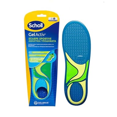 Scholl Solette GelActiv Scarpe Sportive, Solette con Tecnologia GelWave Ammortizzante, Comfort Tutto il Giorno per Persone Attive e in Movimento, Taglia 40-46.5