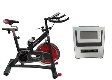CYCLETTE BICI DA SPINNING SPIN BIKE FARAM 709 VOLANO 24 KG A CINGHIA CON FRENO DI EMERGENZA E DISPLAY