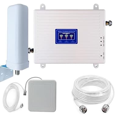 Amplificatore di Segnale GSM 4G 3G 2G LTE WCDMA, Triband 900/1800/2100MHz, Banda 1/3/8