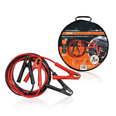 PROFESSIONAL OSRAM STARTER CABLE 700A, Cavi di avviamento per motori a benzina e diesel, 12/24V, OSC250, Cavo di collegamento per motori ≤5,5L, Cavo di rame puro, 3,5m