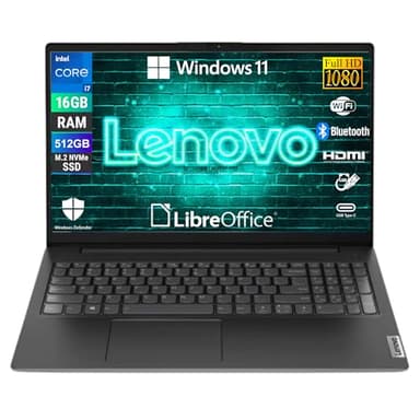 Lenovo, Notebook Portatile, V15 G4 IRU, Display 15,6" Full HD, Intel Core i7-1355U, Ram 16 GB DDR4, 512 GB SSD NVMe