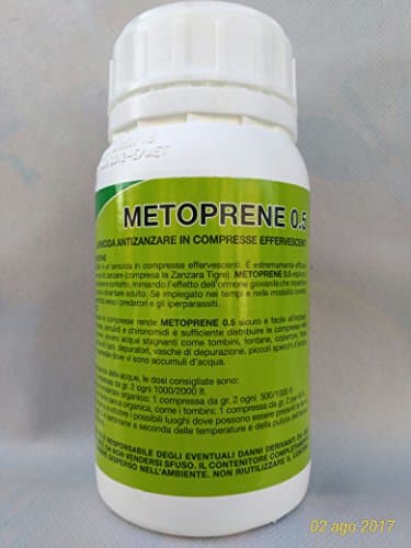 metoprene 0.5 compresse per la prevenzione delle zanzare tipo flubex (anche zanzara tigre) confezione da 100 compresse LARVICIDA