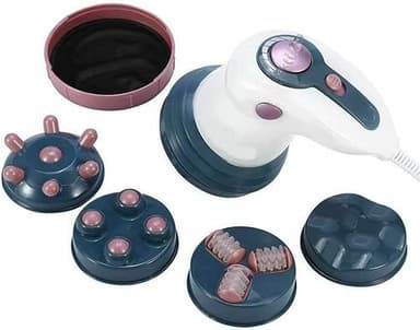 SLS SHOP Massaggiatore Anticellulite Donna 4 In 1, Massaggio A Raggi Infrarossi, Tripla Azione Circolare, Tonificante E Rassodante, Potenza Regolabile, 25 W