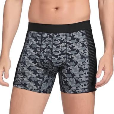 Boxer per Incontinenza da Uomo, Pantaloni Lavabili per Incontinenza Boxer Estivi Sottili Boxer in Seta di Ghiaccio a Rete Traspirante