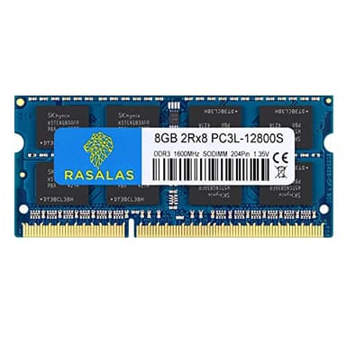 Rasalas 8 GB PC3L-12800S DDR3 1600 MHz Laptop RAM 2Rx8 1.35V 204-Pin CL11 Portatile Memoria RAM Modulo Upgrade