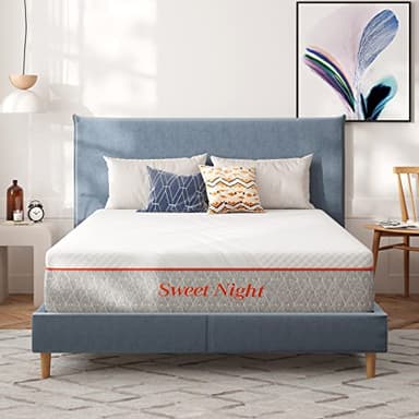 Sweetnight Materasso in Memory Foam e Schiuma Fredda, Materasso Singolo 135x190, Altezza 22 cm, H3 & H4 Ergonomico 7 Zone, Fascia 3D Traspirante con Coprimaterasso Lavabile (135 x190 x 22cm)
