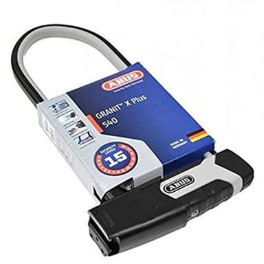 ABUS U-lock Granit XPlus 540 attacco Eazy KF - Lucchetto per bicicletta con grillo parabolico forte livello di sicurezza 15 Nero Altezza 300 mm