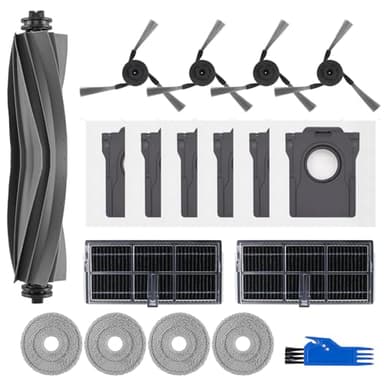 Spofan Kit di Accessori Ricambio Compatibile con Dreame X40 Ultra Complete / X40 Master / L40 Ultra Robot Aspirapolvere, 1 Spazzola Principale, 2 Filtri, 4 Spazzole Laterali, 4 Panni Mop, 6 Sacchetti