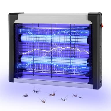 UV Lampada Antizanzare, Trappola per Zanzare 4W, LED Zanzariera Elettrica, Lampade Anti Zanzariera Elettrico, Repellente Senza Sostanze Chimiche per Casa Patio, Area Efficace di 80 m²