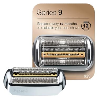 Wigthvoy Testina di Ricambio Per Rasoio Elettrico Uomo Compatibile con per Braun Series 9 92S/92B, Compatibile Con I Rasoi Elettrico for Braun Series Series 9 (Argento)