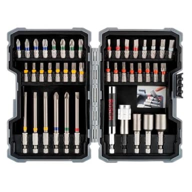 Bosch Professional Set da 43 Pz. Bit di avvitamento Extra Hard (PH-, PZ-, HEX-, T-, TH-, S-Bit, Accessori Trapani & Avvitatori)