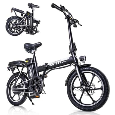 A10 Bici Elettrica Pieghevole, 16" E-Bike da 36V 11,4Ah Batteria Rimovibile, Max Velocità 25 km/h, Città Pendolare Ebike con Display LCD, Autonomia di 30-50km