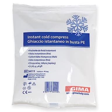GIMA - Ghiaccio Istantaneo, Busta in PE, Scatola di 25 unità