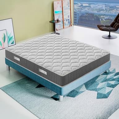 Materassiedoghe - Materasso Memory | Alto 20 25 30 cm | Ortopedico Medio Rigido | Sistema di Alleviamento dei Punti di Pressione (Altezza 25 cm, 160x190 cm)