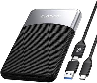 ORICO 512GB SSD esterno con cavo USB C 2 in 1, unità portatile a stato solido USB 3.2 Gen 1 fino a 460MB/s, archiviazione affidabile per smartphone USB-C, PC, tablet, Labtop - M25PRO