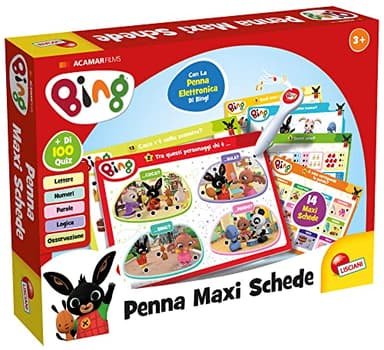 Liscianigiochi Bing Penna Maxi Schede, Multicolore, 100422