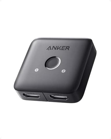 Anker Switch HDMI Sdoppiatore 4K a 60 Hz, 2-in-1 uscita con finitura liscia, supporta HDR, 3D, Dolby, compatibile con laptop, PC, Xbox, PS5/PS4, proiettori e altro