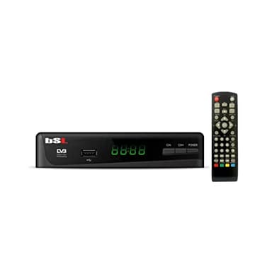 Ricevitore DVBT2 HD BSL-255 | Decoder per TV digitale terrestre ad alta risoluzione 1080P | Supporta H.265 10 Main HEVC | Display digitale e telecomando | Ingresso Scart, USB e HDMI