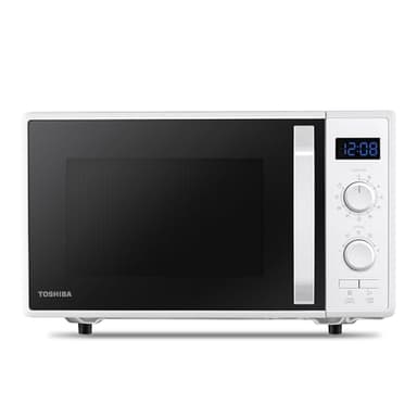 Toshiba MW2-AG23P(WH) 3-in-1 Forno a Microonde con Grill 1050W, e Cottura combinata, 23 L, Piatto Girevole con Memoria di Posizione, Timer, Luci LED Integrate, 900 W, Bianco