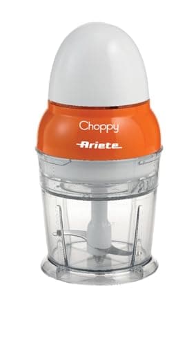 Ariete 1836 Choppy - Tritatutto con lame in Acciaio Inox - si avvia premendo il coperchio - 250 ml - 160 Watt - Arancione