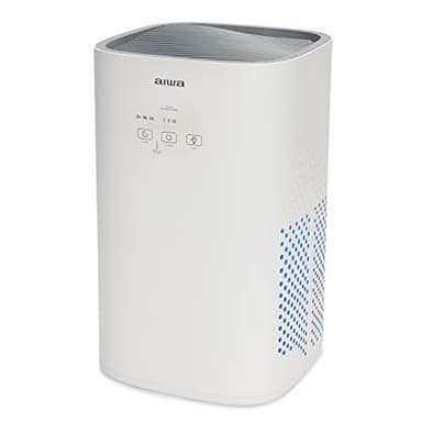 AIWA PA-100 - Purificatore d'aria con ionizzatore, filtro, 3 velocità, design compatto, funzione timer