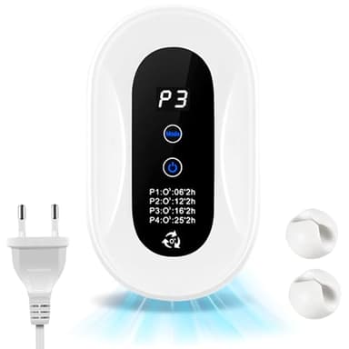 TAVADA Generatore di Ozono,Purificatore d'Aria,Ozonizzatore per Ambienti,Sterilizzatore per Deodorizzazione Dell'Ozono Ioni Negativi per Nuova Casa,con Organizer per Cavi,Bianco