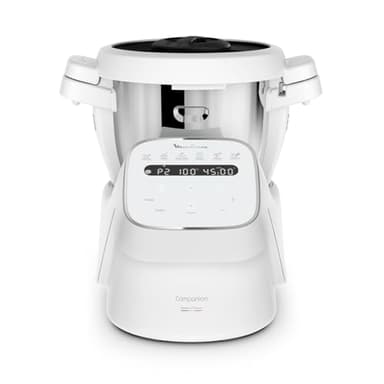 Moulinex Companion, Robot da Cucina Multifunzione per 10 Persone, 14 Funzioni e Modalità Manuale, Capacità 3L, Colore Grigio, HF8401F1