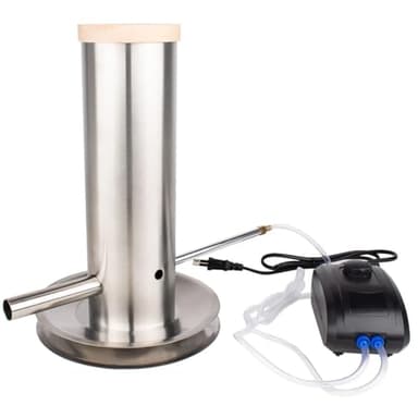 ITA Generatore di Fumo Freddo in Acciaio Inox - Affumicatore per Stufe a Legna e Smoker - Generatore di Fumo per Affumicatura Fredda di Pesce, Carne, Formaggio