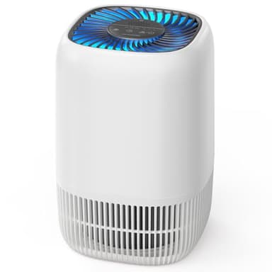 AROEVE Purificatore d'Aria con Filtro HEPA H13 a 3 Stadi, Risparmio Energetico 5W & Silenzioso 22 dB, Rimuove Polline Fumo Peli di Animali, Funzione Diffusione Aromi, per Stanze fino a 20㎡