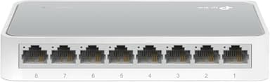 TP-Link TL-SF1008D Switch Fast Ethernet/rete/Lan a 8 porte (10/100 Mbps, regolazione automatica della velocità e duplex, Plug and Play, Auto MDI/MDIX, senza ventola) Bianco