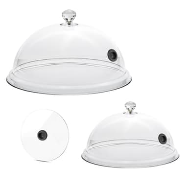 Cupole per pistola affumicatrice con omaggio disco per affumicare cocktail. Da usare con Affumicatore a Freddo - Pistola Affumicatrice (Set cupole per affumicatore e disco)