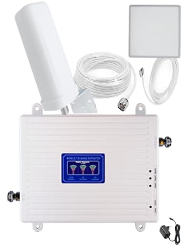 Amplificatore Segnale Cellulare 4G 3G 2G GSM LTE WCDMA, Ripetitore Segnale Cellulare (Banda1/3/20 800/1800/2100mhz)
