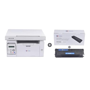 G&G M2022NW Stampante Laser bianco e nero Multifunzione Wifi, Stampanti Laser con Scanner Toner in offerta per Ufficio e Casa(22-23 Ppm)