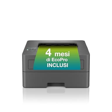 Brother HLL2400DWE Stampante Ecopro ready, 30 ppm, 64MB, Stampa Fronte/Retro, Display LCD, Wireless, Cassetto carta 250f, Alimentazione foglio singolo, Inbox Toner 700p,Modello Attuale Lan e Wi-Fi