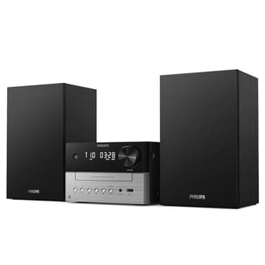 Philips TAM3205M2 Sistema Micro Hifi, con Bluetooth, lettore CD, USB, Radio FM Auracast, 85% materiale PCR, 2025, 20W