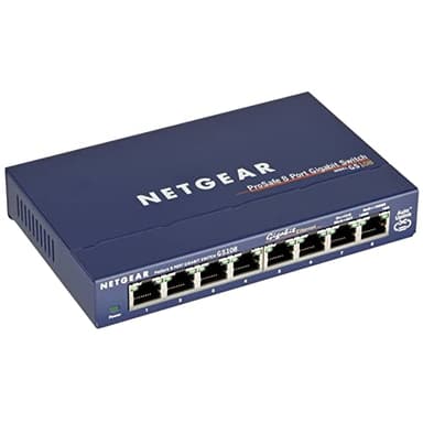 NETGEAR Switch di rete Gigabit a 8 porte (GS108) - Switch Ethernet - Splitter Ethernet - Plug-and-Play - Funzionamento silenzioso - Montaggio a parete o da tavolo