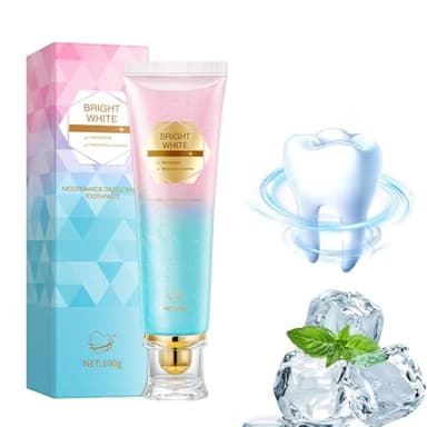 1 Pezzi Niacinamide dentifricio,Dentifricio sbiancante alla niacinamide, dentifricio sbiancante intensivo alla niacinamide 2025, dentifrici per denti bianchi, rimozione delle macchie naturale,A