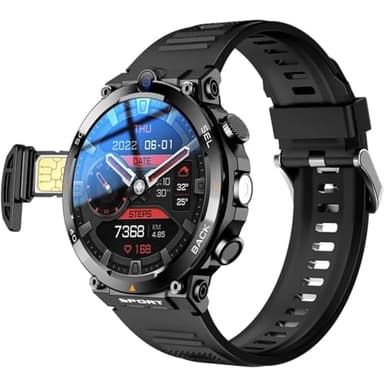Smartwatch uomo con SIM 4G, schermo rotondo 1,39