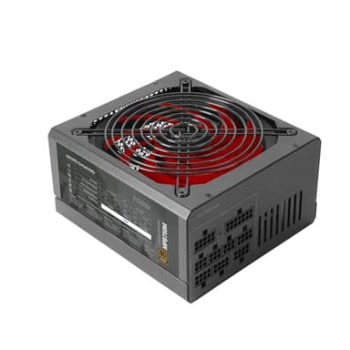 Mars Gaming MPB750M, Alimentatore Modulare ATX 750W, 6 Anni Garanzia, 80Plus Bronze 230V, Tecnologia AI-RPM Silenziosa, 90% Efficienza, Nero