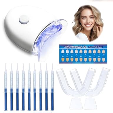 Kit sbiancamento denti, Gel sbiancante, Denti bianchi, Sbiancamento denti a casa, Prodotto efficace per illuminare il sorriso, con applicazione semplice e veloce