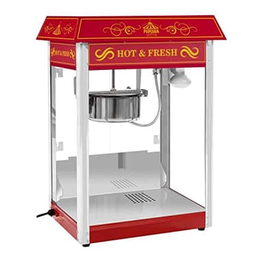Royal Catering - Macchina Per Popcorn Professionale 1500 W Rossa